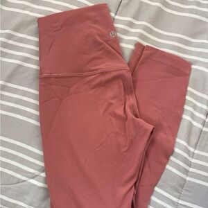 lululemon athletica coral leggings